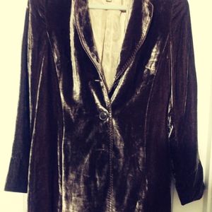 Coldwater creek velvet-like jacket sz 8